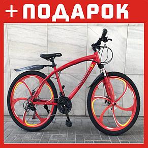 Велосипед на литых дисках Ferrari красный, фото 2