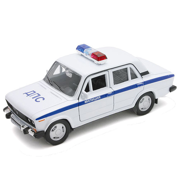 Welly 42381PB Велли Модель машины 1:34-39 LADA 2106 МИЛИЦИЯ ДПС