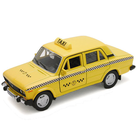 Welly 42381TI Велли Модель машины 1:34-39 LADA 2106 ТАКСИ, фото 2