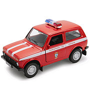 Welly 42386FS Велли Модель машины 1:34-39 LADA 4x4 ПОЖАРНАЯ ОХРАНА