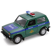 Welly 42386MC Велли Модель машины 1:34-39 LADA 4x4 ВОЕННАЯ АВТОИНСПЕЦИЯ.