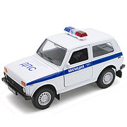 Welly 42386PB Велли Модель машины 1:34-39 LADA 4x4 МИЛИЦИЯ ДПС