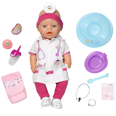 Кукла Доктор Zapf Creation Baby born 820-421 Бэби Борн Интерактивная, 43 см, фото 2