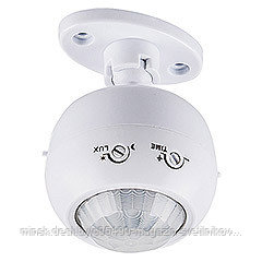 Датчик движения поворотный : 1200W 8m 120°(гориз.) 360°(верт.) белый, SEN16/ES-P27A