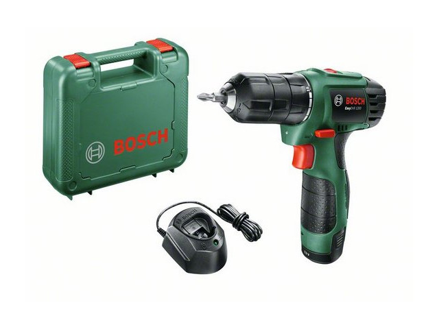 Дрель-шуруповерт аккумуляторная BOSCH EasyDrill 1200 в чемодане