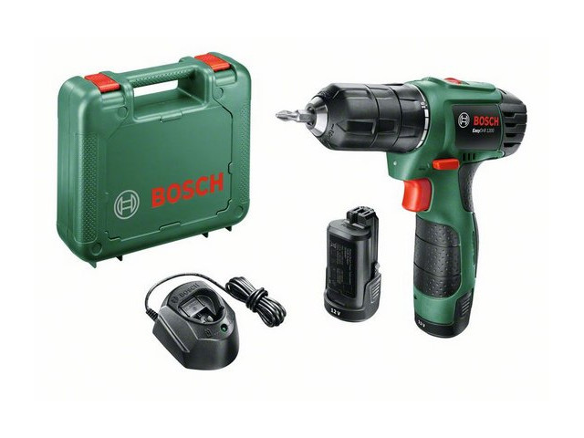 Дрель-шуруповерт аккумуляторная BOSCH EasyDrill 1200 в чемодане