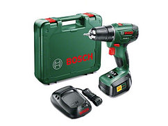 Дрель-шуруповерт аккумуляторная BOSCH PSR 1800 LI-2 в чемодане