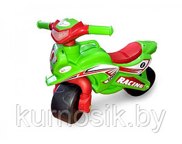 Мотоцикл-каталка музыкальный "Мотобайк" Doloni (Долони) арт.0139 Зелено-красный