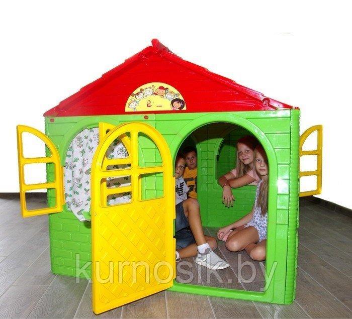 Игровой домик детский пластиковый №2 Doloni (Долони) 129-129-120 см (арт.025500/3) - фото 2 - id-p98681313