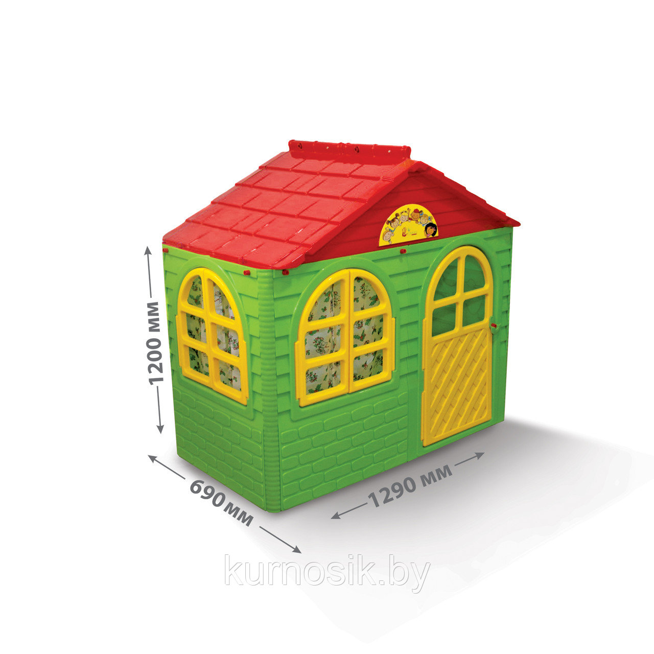 Игровой домик детский пластиковый №1 Doloni (Долони) 129-69-120 см (арт.025500/12/13) - фото 2 - id-p98684361