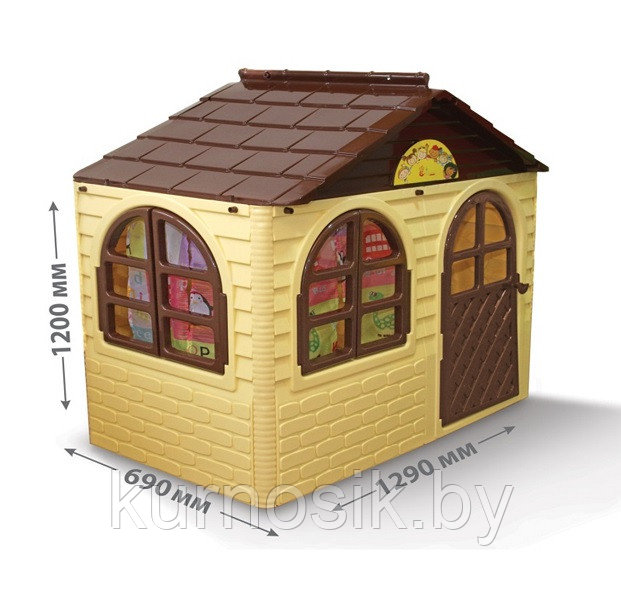 Игровой домик детский пластиковый №1 Doloni (Долони) 129-69-120 см (арт.025500/12/13) - фото 4 - id-p98684361