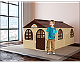 Игровой домик детский пластиковый №3 Doloni (Долони) 1,29 х 2,56 х 1,2 м. (арт.025500/22), фото 2
