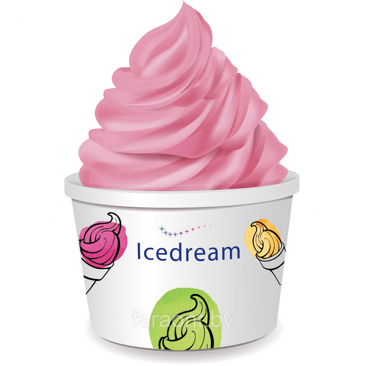 Клубничное мороженое (Сухая смесь) Icedream