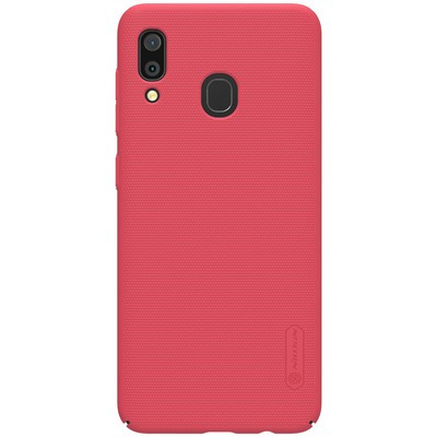 Пластиковый чехол с подставкой Nillkin Super Frosted Shield Красный для Samsung Galaxy A30/ A20 - фото 1 - id-p98706699