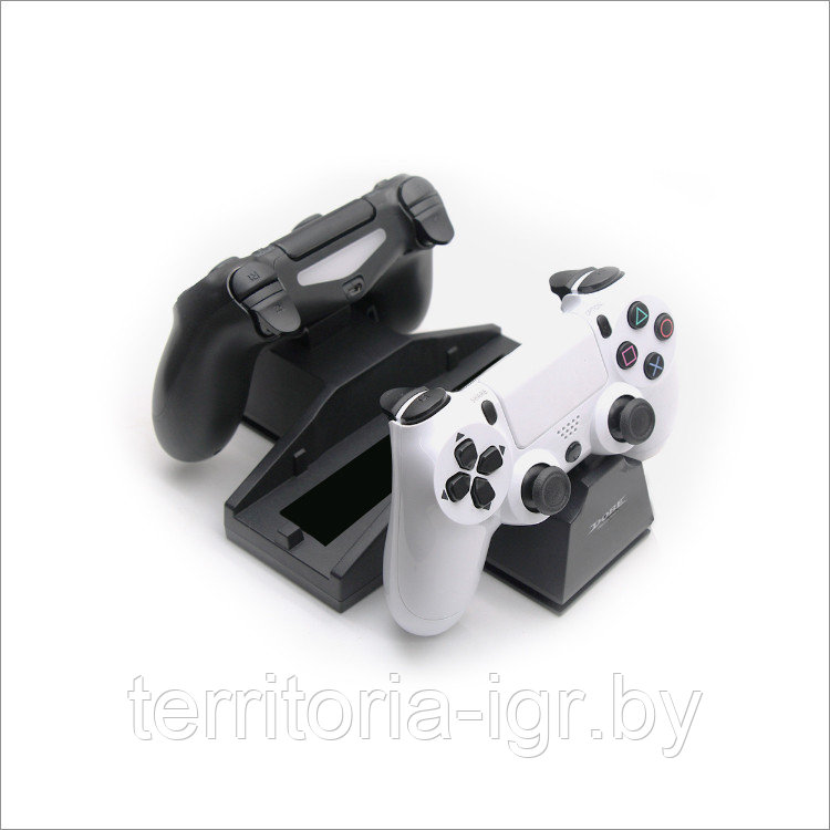 Подставка PS4 + Зарядное Для геймпадов Dualshock 4 PS4 TP4-805 Dobe 2 В 1 - фото 3 - id-p98708144