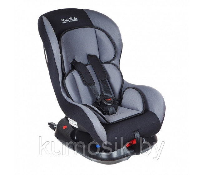 Автокресло BAMBOLA Isofix 0-18 кг (от рождения до 4 лет)    Серый/черный