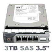 Жёсткий диск 0RHW4 Dell 3TB 6G 7.2K 3.5 SAS w/F238F, фото 2