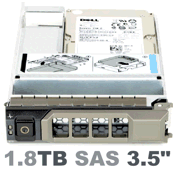 Жёсткий диск 0TFRJ2 Dell 1.8TB 10K 12G 3.5 SAS HyB w/F238F