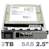 Жёсткий диск 400-AHLP Dell 2TB 12G 7.2K 2.5 SAS w/G176J, фото 2