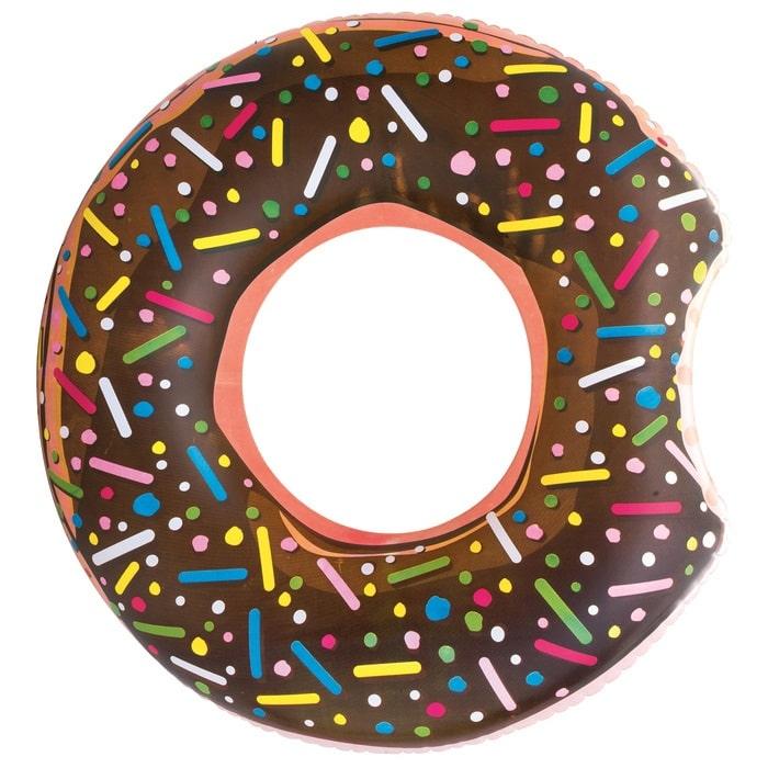Круг надувной «Пончик» шоколадный (107 см) - фото 1 - id-p98729407