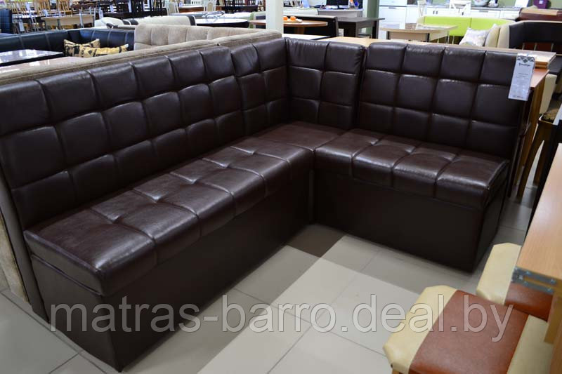 Кухонный угловой диван Модерн-4 (178х138 см) со спальным местом (4 категория, экокожа) - фото 6 - id-p98736345