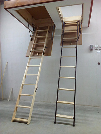 Чердачная лестница складная металлическая (под заказ), фото 2