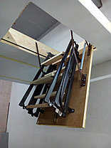 Чердачная лестница складная металлическая 100х70 мм, фото 3