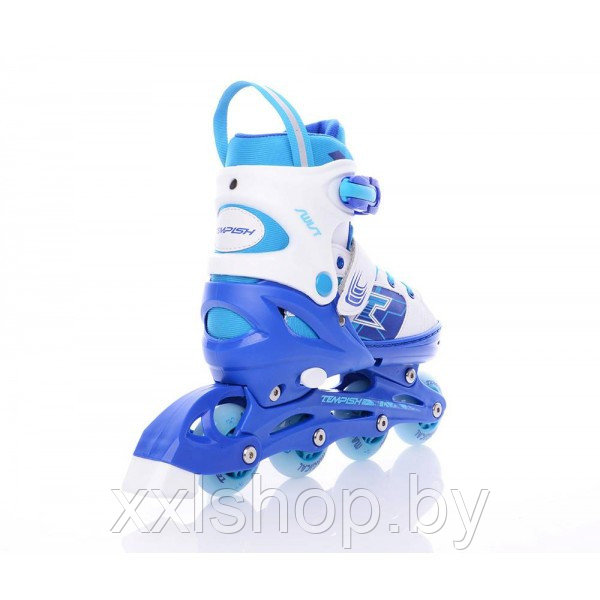 Детские раздвижные роликовые коньки Tempish Swist Flash синие (светящиеся колеса) р-р 30-33 - фото 3 - id-p98756989