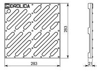 Решетка чугунная Gidrolica 285/285/21 арт. 205