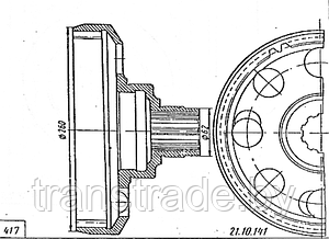 21.10.141 - Эпицикл механизма поворота левый (вес:7,01кг)