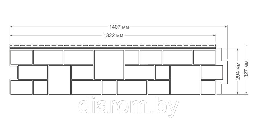 Панель фасадная Grand Line "ЯФАСАД" Екатерининский камень - фото 2 - id-p98768084