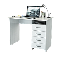 Компьютерный стол МИЛАН Белый правый , фото 1
