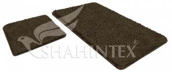 НАБОР КОВРИКОВ SHAHINTEX LAMA 60*90+60*50 ШОКОЛАДНЫЙ