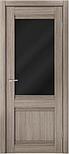 Двери межкомнатные экошпон MDF-Techno DOMINIKA КЛАССИК 812 Черное стекло, фото 3