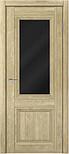 Двери межкомнатные экошпон MDF-Techno DOMINIKA КЛАССИК 822 Черное стекло, фото 4