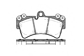 Тормозные колодки передние ауди Q7 