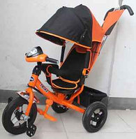 Велосипед детский трехколесный Trike L2 "lamborgini"  (тип Lexus) надувные колёса,регулир.спинка.