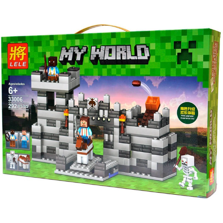 Конструктор Lele My World 33006 "Неприступная крепость" (аналог Lego Minecraft) 292 детали