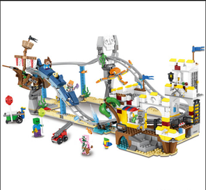 Конструктор Майнкрафт Парк развлечений 3 в 1 33222, 956 дет., аналог Лего, фото 2
