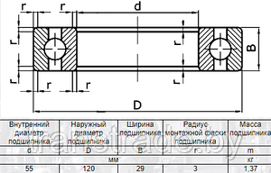 ГПЗ-311 - Шарикоподшипник радиальный (вес:-кг)