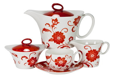 Чайный сервиз на 6 пресон Амата Красный - фото 1 - id-p4998260