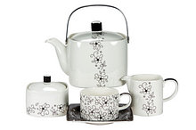 Чайный сервиз на 6 пресон Антея Черная, Royal Porcelain