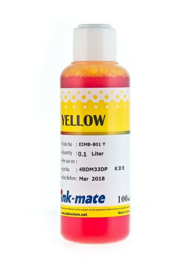 Чернила EIMB-801Y (для Epson L800/ L805/ L810/ L850/ L1800) Ink-Mate, жёлтые, 100 мл