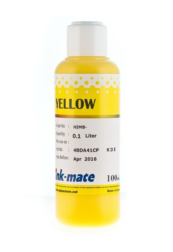 Чернила HIMB-960Y (для HP OfficeJet 9110/ DesignJet 10/ 30/ 50/ 90/ 110) Ink-Mate, жёлтые, 100 мл