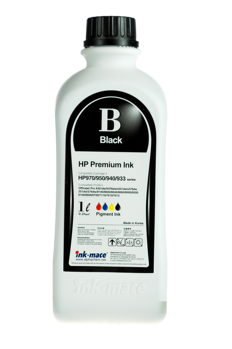 Чернила HIMB-970A (для HP OfficeJet 6100/ 6700/ 7510/ 7612/ Pro 251/ 8100) Ink-Mate, чёрные, 1 л