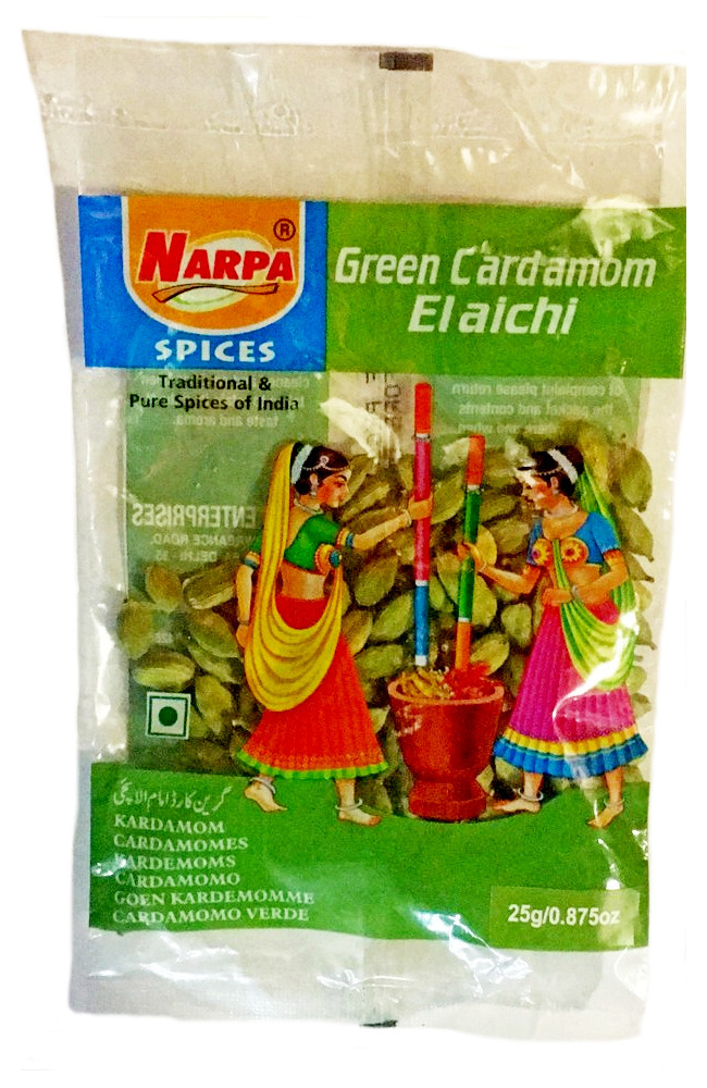 Кардамон Зеленый целый (Narpa Green Cardamon Elaichi), 25г утонченный вкус - фото 1 - id-p98875624
