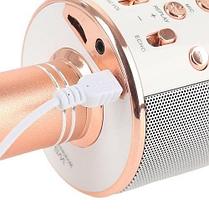 Беспроводной караоке-микрофон WSTER WS-858 (оригинал) Розовый, фото 3