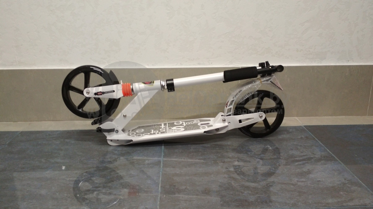 Самокат скутер Urban Scooter FAVORIT XZ-116 с 2 амортизаторами до 100 кг. - фото 9 - id-p98897963