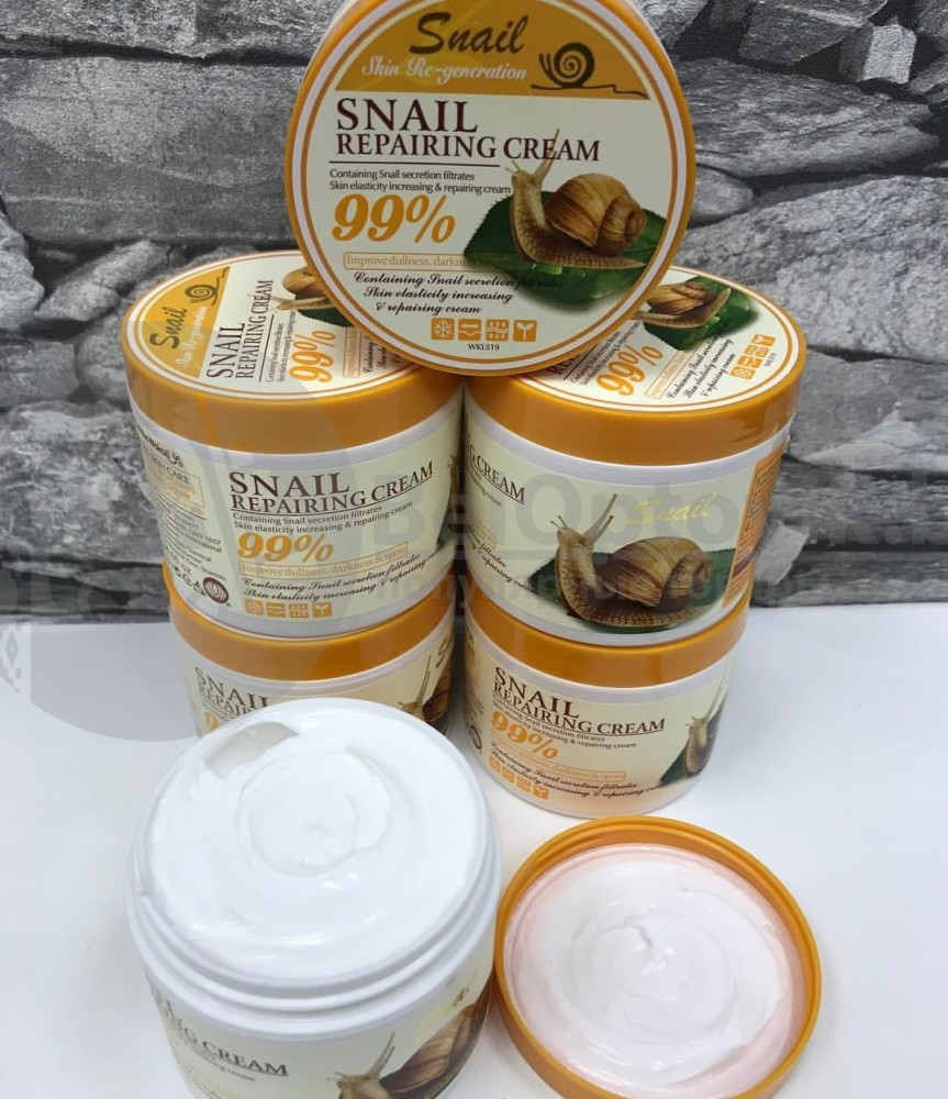 Восстанавливающий крем для лица с муцином улитки Snail Repairing Cream 99 115g - фото 2 - id-p98897970