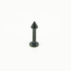 Пирсинг Лабрет конус черный 1,6мм (1,6*10*4мм) - фото 1 - id-p98898913